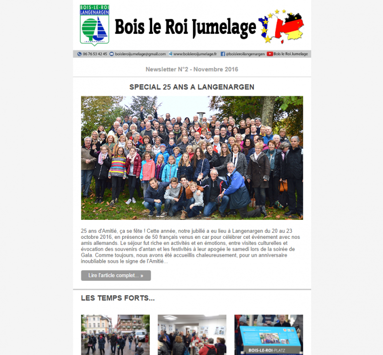 Newsletter de Novembre !